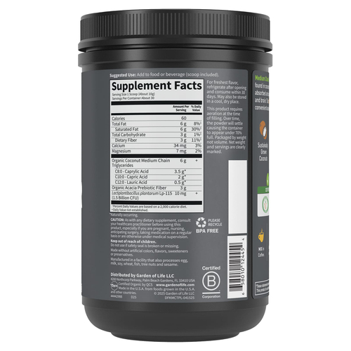 Garden of Life, Dr. Formulated Keto, органический порошок MCT, 300 г (10,58 унции)