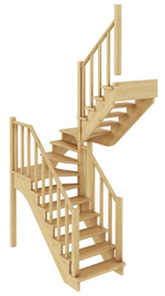 Лестница на второй этаж К-034м Правая