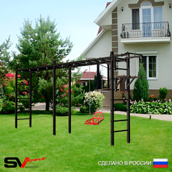 Уличная шведская стенка Sv Sport рукоход х 2 У53900 (Турник/Брусья/Со спинкой)