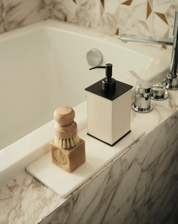 Поднос мраморный прямоугольный 13 х 30