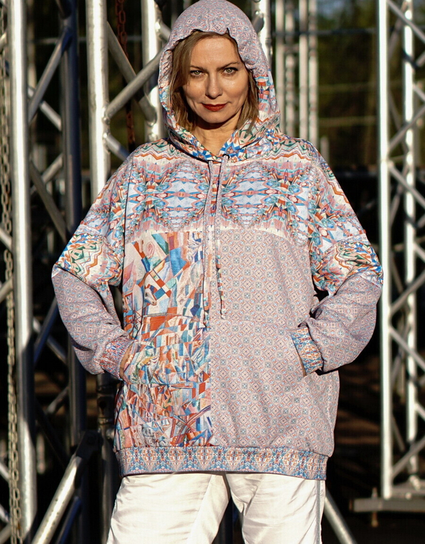 Худи "Филонов", по мотивам картины Павла Филонова «Формула петроградского пролетариата»