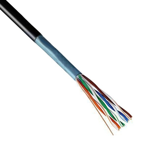 Кабель витая пара экранированный FTP 4PR 24AWG cat 5e CU outdoor/уличный 8 жил [305м] Rexant (провод для интернета) 01-0146