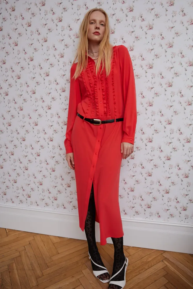 Платье "Хризантема", красный Платье "Хризантема", красный