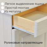 Тумба, 48х39х81, Лена, для кухни и ванной, с ящиком (нижняя часть буфета Лена), белый, Dipriz