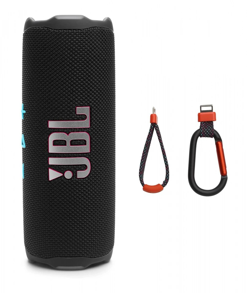 Беспроводная акустика JBL Flip 7, Чёрно-оранжевая