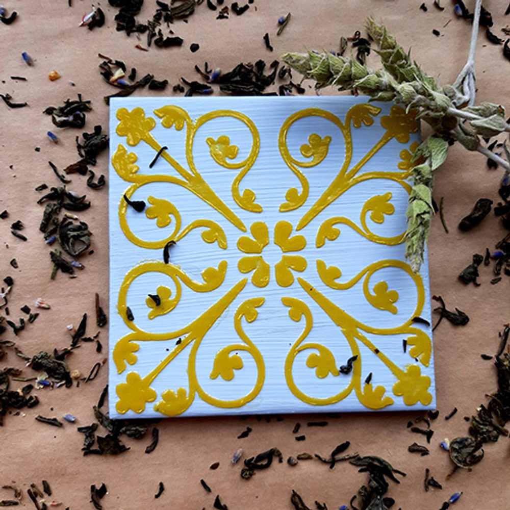 Текстурная паста акриловая моделирующая «Светлый жёлтый»