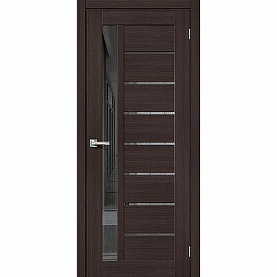 Купить Дверь экошпон Bravo-27 Wenge Melinga зеркало графит