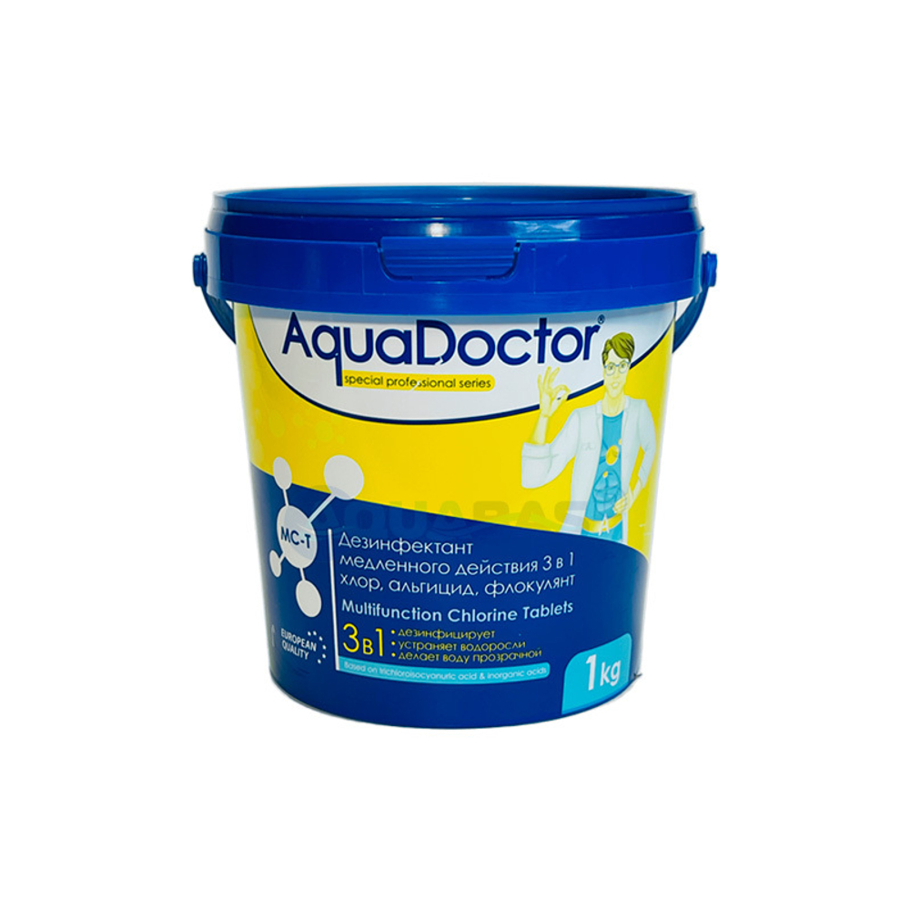 AquaDoctor MC-T медленный хлор 3 в 1 (таблетки 200 гр) 1 кг