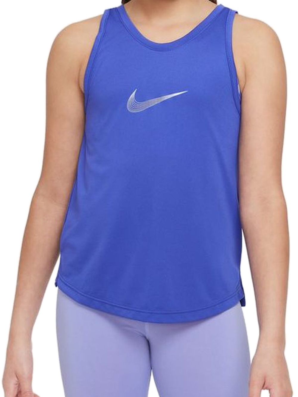 Футболка для девочки теннисная Nike Dri-Fit One Training Tank - lapis/light thistle