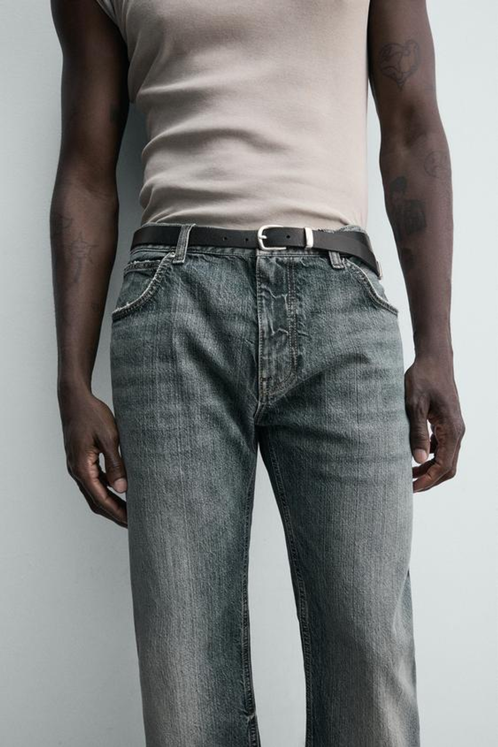 ZARA ДЖИНСЫ FLARE FIT, ЧЕРНИЛЬНО-СИНИЙ