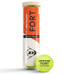 Мяч теннисный Dunlop Fort Clay Court 4B, 601613, уп.4 шт,одобр.ITF