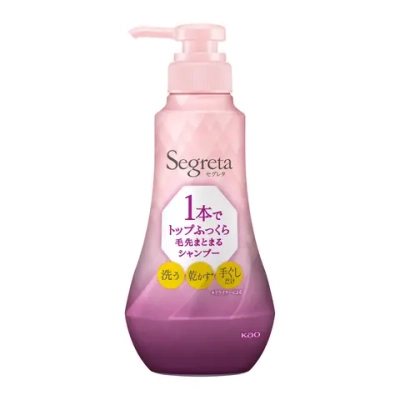 KAO Шампунь-кондиционер Segreta 2 в 1 Антивозрастной для увеличения прикорневого объема, 360 мл.