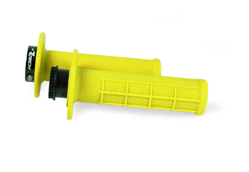 Ручки на руль R20 LOCK-ON желтый неон Rtech R-MPRGF000021