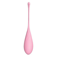 Нежно-розовый каплевидный вагинальный шарик 2,6см со шнурком Bior Toys Cosmo CSM-23139-2