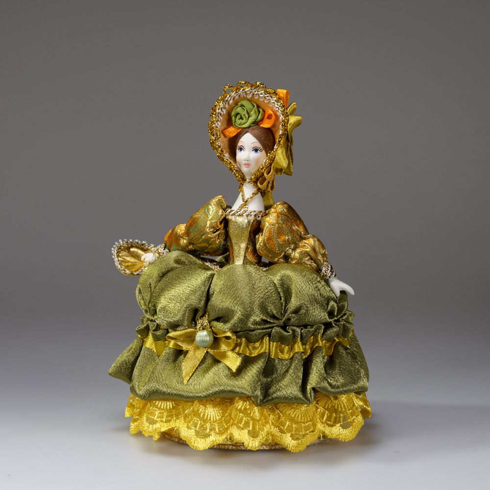 Кукла-шкатулка Барышня с веером
