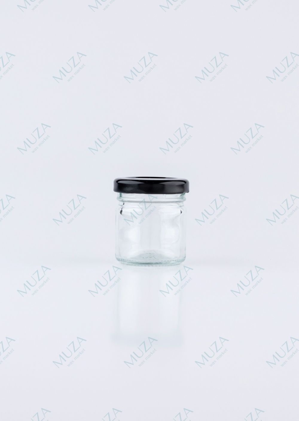 Баночка стеклянная с крышкой 40 мл.