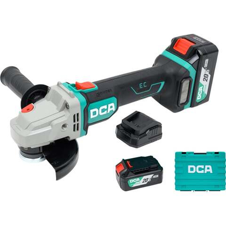 Угловая шлифовальная машина аккумуляторная DCA 2 АКБ 4.0 А*ч, в кейсе ADSM06-115 (TYPE EM)