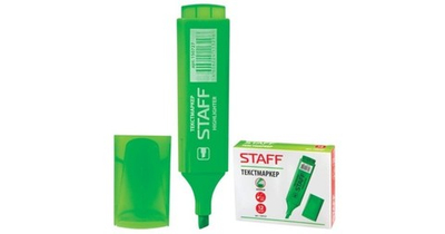 Текстмаркер Стафф зеленый 150727