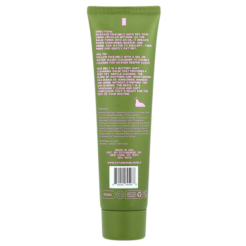 Futurewise, Face Melt, очищающий бальзам, 100 мл (3,38 жидк. Унции)