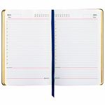 Ежедневник недатированный А5 (138х213 мм), BRAUBERG VISTA, под кожу, гибкий, 136 л., "Sky boat", 112042