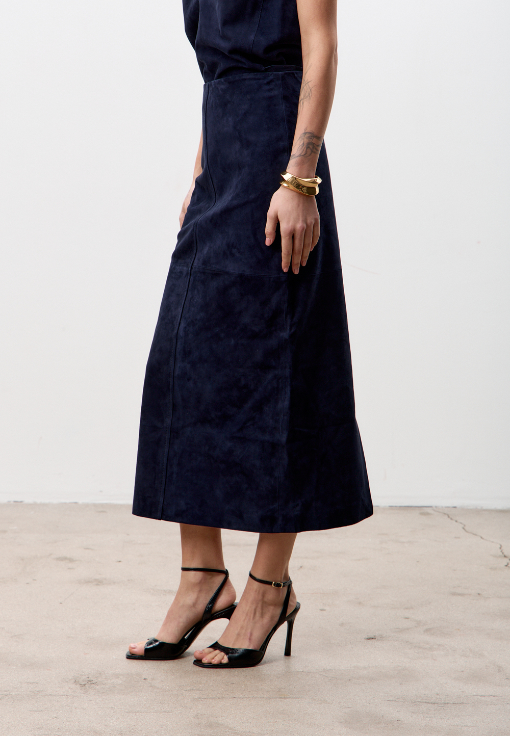 Юбка из натуральной замши