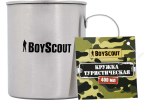 КРУЖКА BOYSCOUT ТУРИСТИЧЕСКАЯ ИЗ НЕРЖ/СТАЛЬ 400МЛ 61156