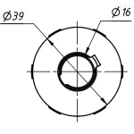 Муфта кулачковая соединительная GE-40-66-14*16