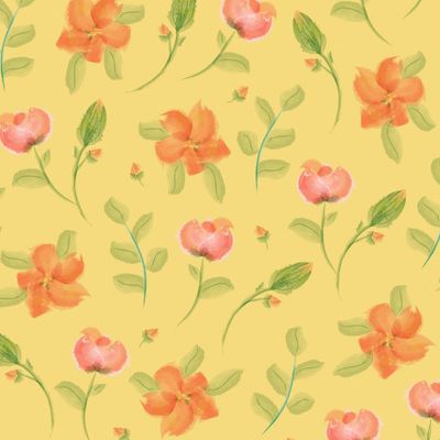 красные цветы