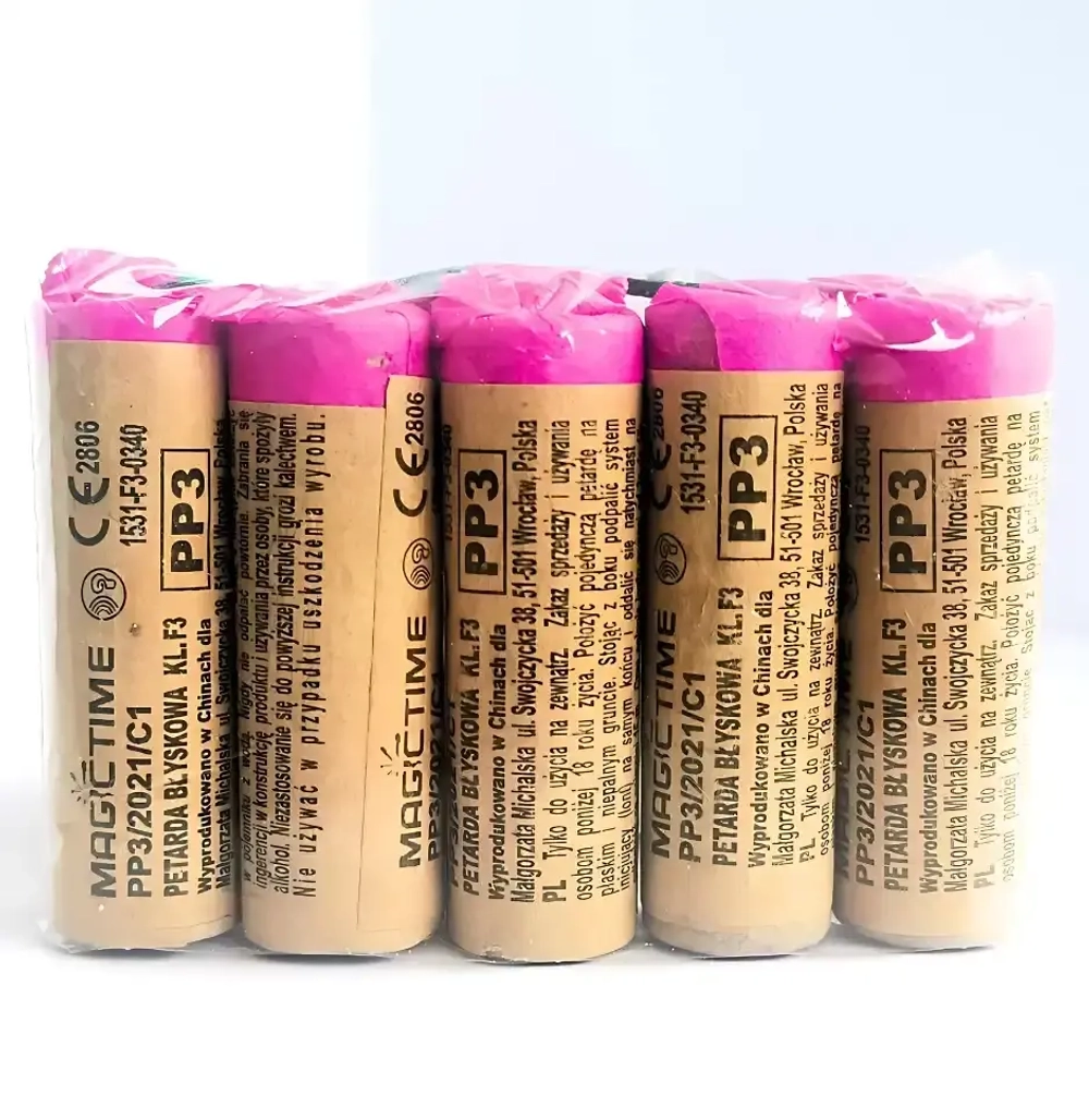 PP3 Demon (5 шт.): Купить петарды в Пскове и Тамбове — PP3 Demon от Magictime, упаковка 5 мощных штук