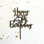 Акриловый топпер "Happy Birthday" (именной)