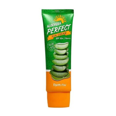 Farm Stay Солнцезащитный крем для лица с экстрактом алоэ Aloevera Perfect Sun Cream SPF50+ PA+++ 70 гр 386758 (58030,4817)