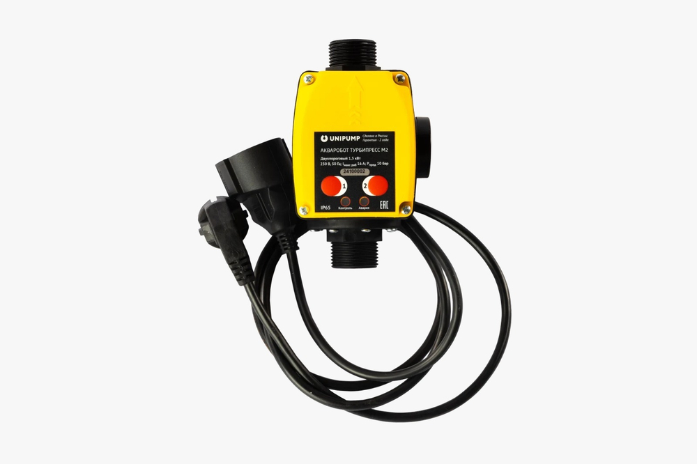 Блок управления насосом ТУРБИПРЕСС М2 с вилкой и розеткой 13545 Unipump Юнипамп