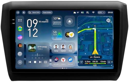 Магнитола для Suzuki Swift 5 2016-2023 (рамка матовая) - Teyes CC4-PRO монитор 9.5" 2K QLED на Android 13, Быстрейшая, Snapdragon 778G, ИИ, CarPlay, DSP, 4G SIM-слот