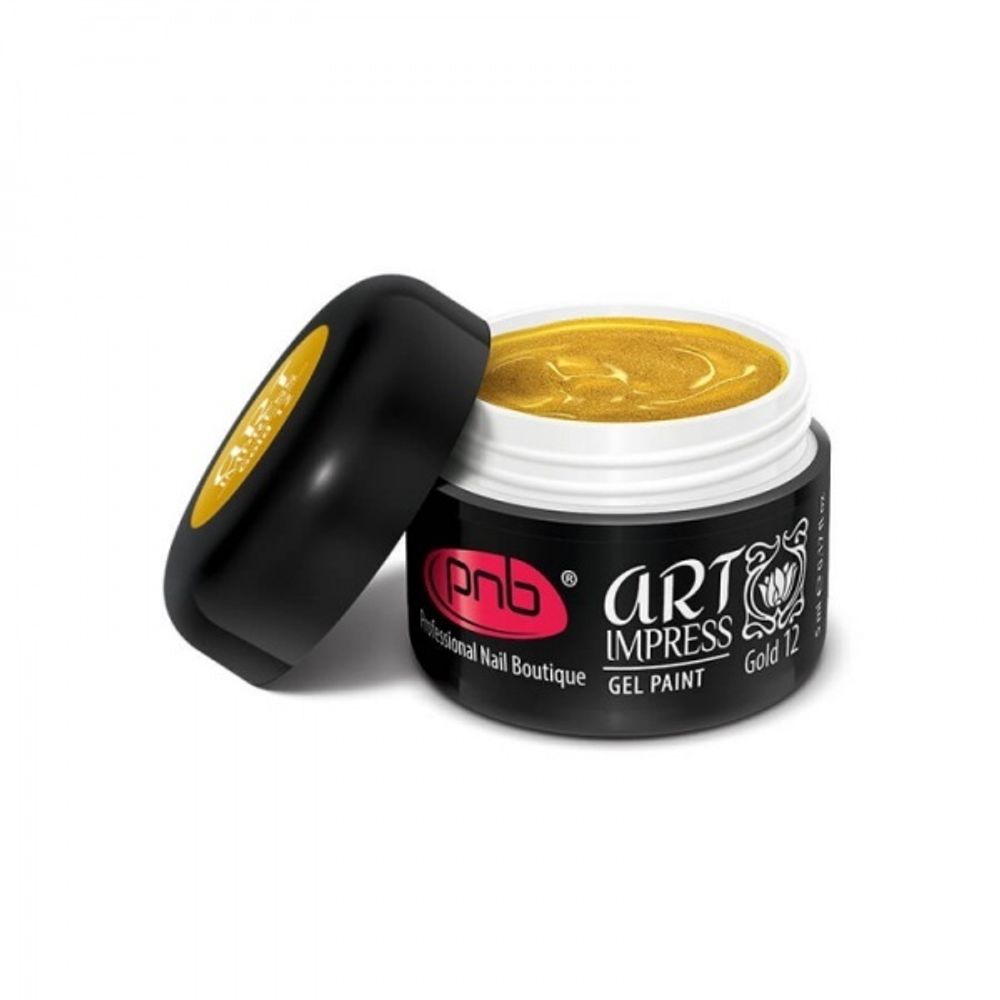 Гель-краска PNB Арт Импресс 12 золото Art Impress gel paint gold 5мл