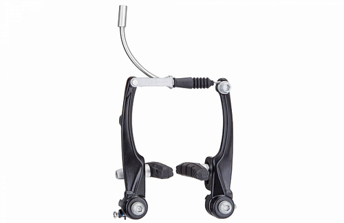 Тормоз ободной V-образный передний LB-910DK LOGAN алюминиевый черный