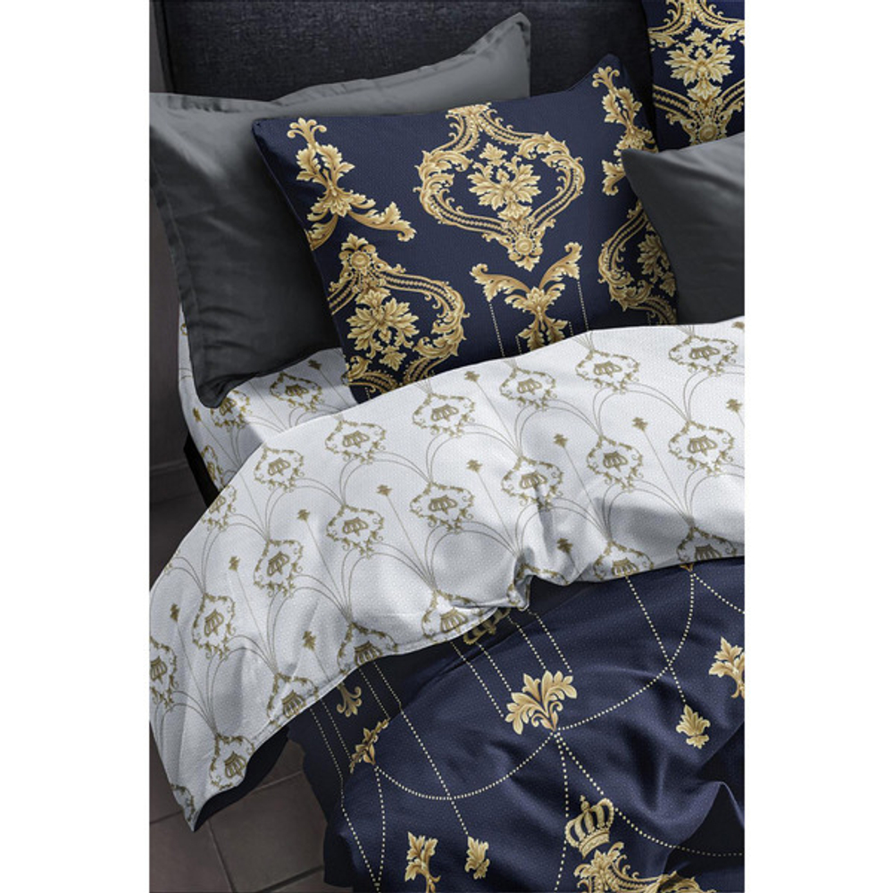 Постельное белье 1,5 поплин «Королева» наволочки 50*70см Sweet Sleep Павлайн