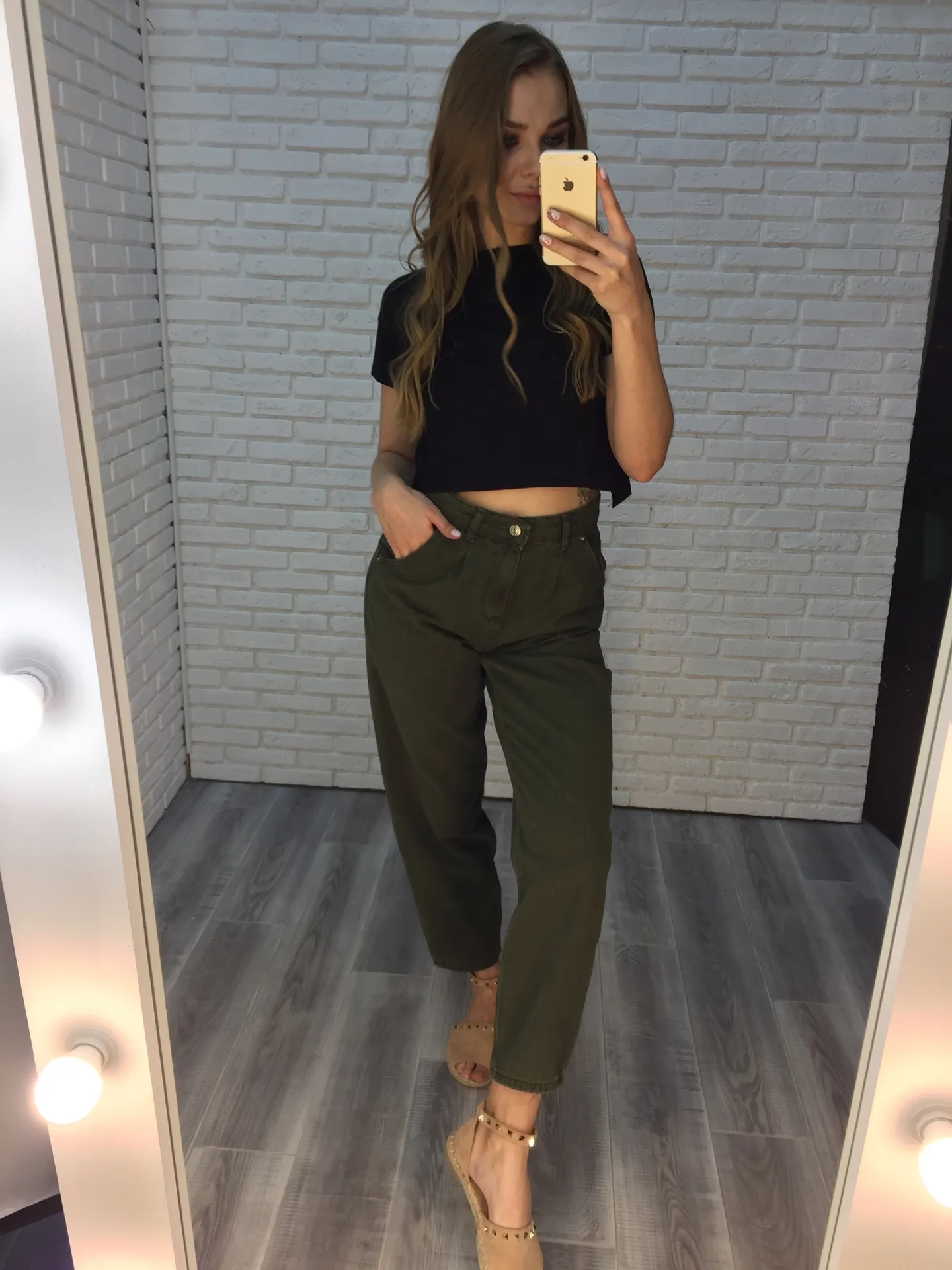 джинсы цвета хаки женские интернет магазин
