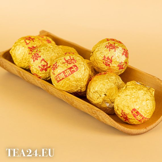 Herbata Shu puer „Banzhang Longzhu” z fabryki „Kaishunhao”.