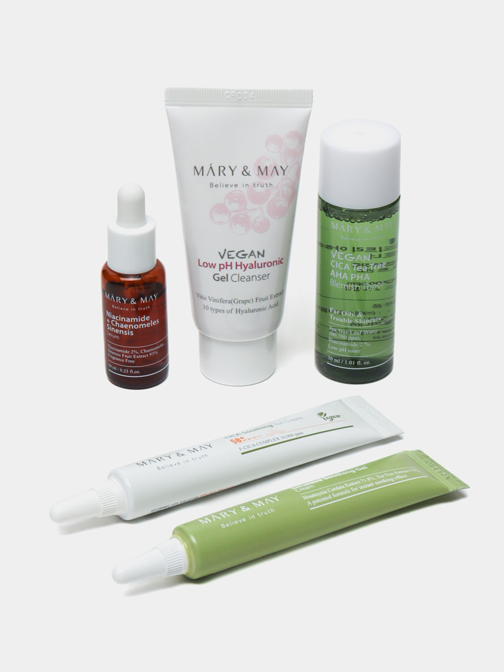 Подарочный набор уходовой косметики для лица успокаивающий MARY&MAY Soothing Trouble Care Travel Kit  Soothing Trouble Care Travel Kit