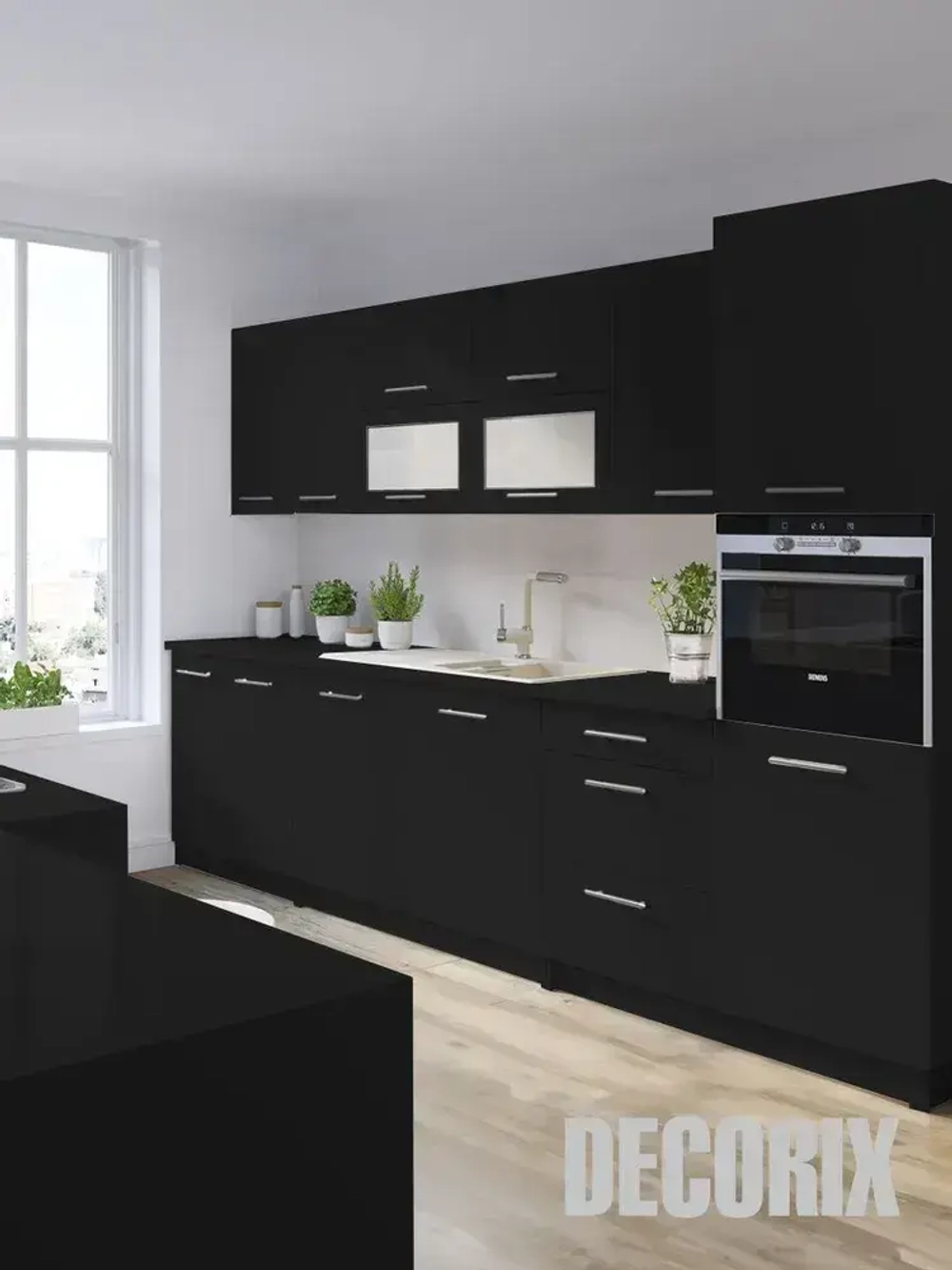 Грунт для пластика аэрозольный черный матовый DECORIX - грунтовка для пластика в баллончике 520 мл