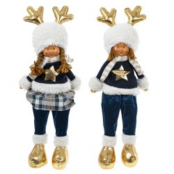 GAEM Игрушка набивная "Мальчик, Девочка", L20 W12 H56/30 см, 2в.