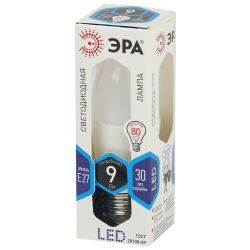 Лампа светодиодная ЭРА STD LED B35-9W-840-E27 9Вт свеча нейтральный белый свeт Е27 | Лампы cветодиодные Свеча (B/C)