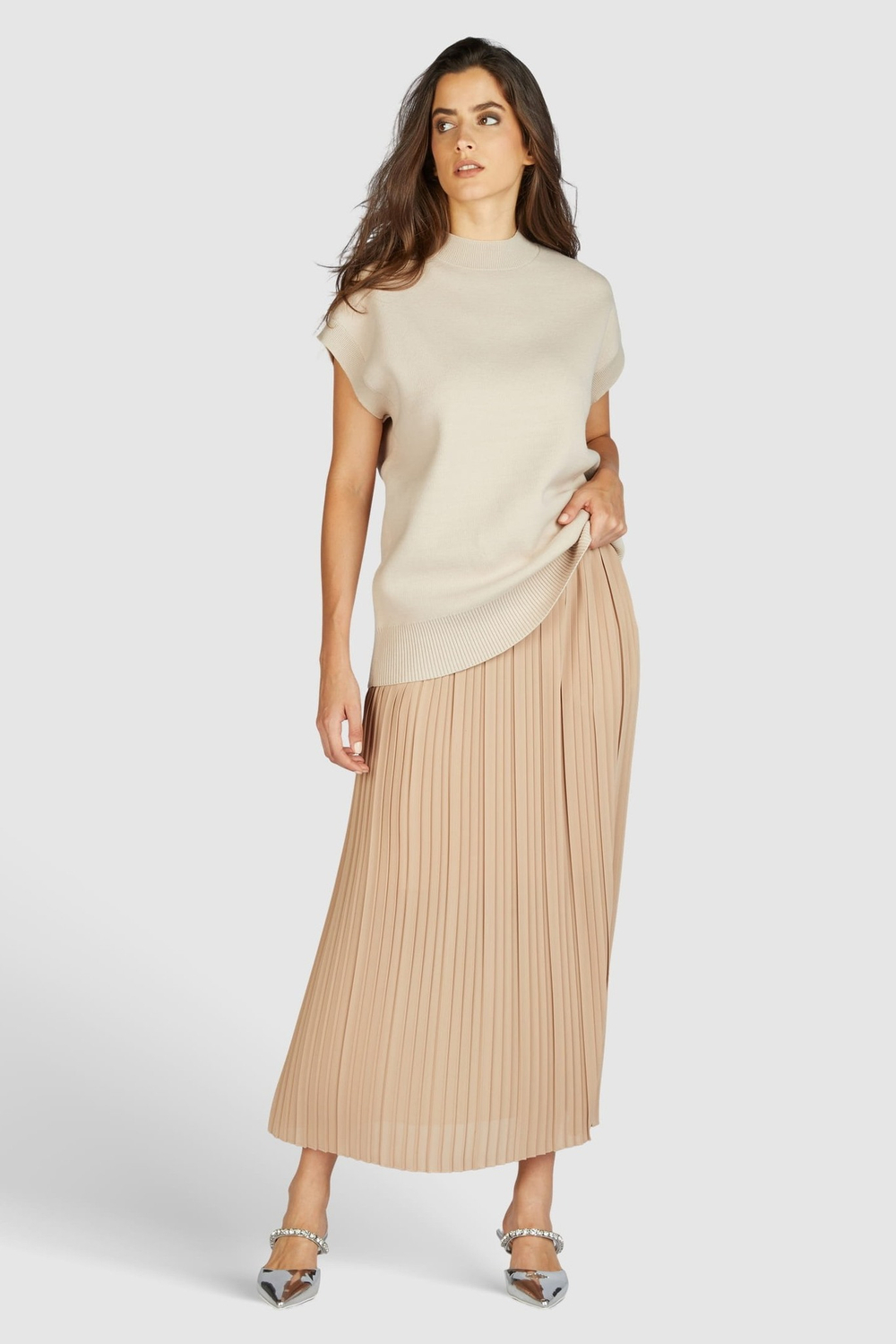 Юбка MARC AUREL 2282 бежевый гафре