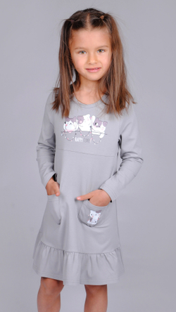 Платье летнее трикотажное для девочки 2-8 лет Fleur de Vie