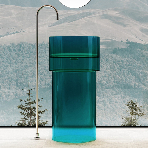 Раковина Abber Kristall 45 AT2701Aquamarin Бирюзовая