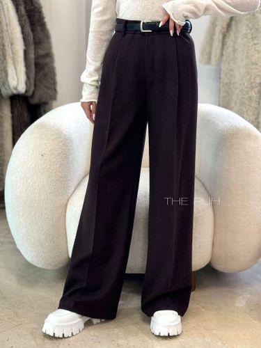 Прямые брюки шоколадного цвета