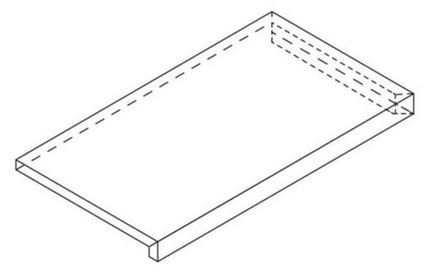 Угловая ступень TITANIO X2 SCAL.ANG.DX Nat.правая