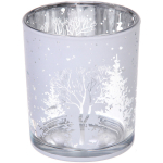 Подсвечник «Зимнее сияние» 7*7,8 см, Белый