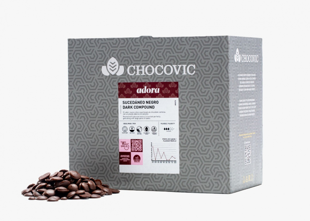 Глазурь кондит. Chocovic Темная Adora (1.5кг/кор)