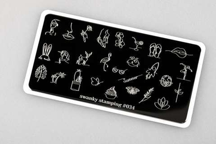 Пластина Swanky Stamping 034